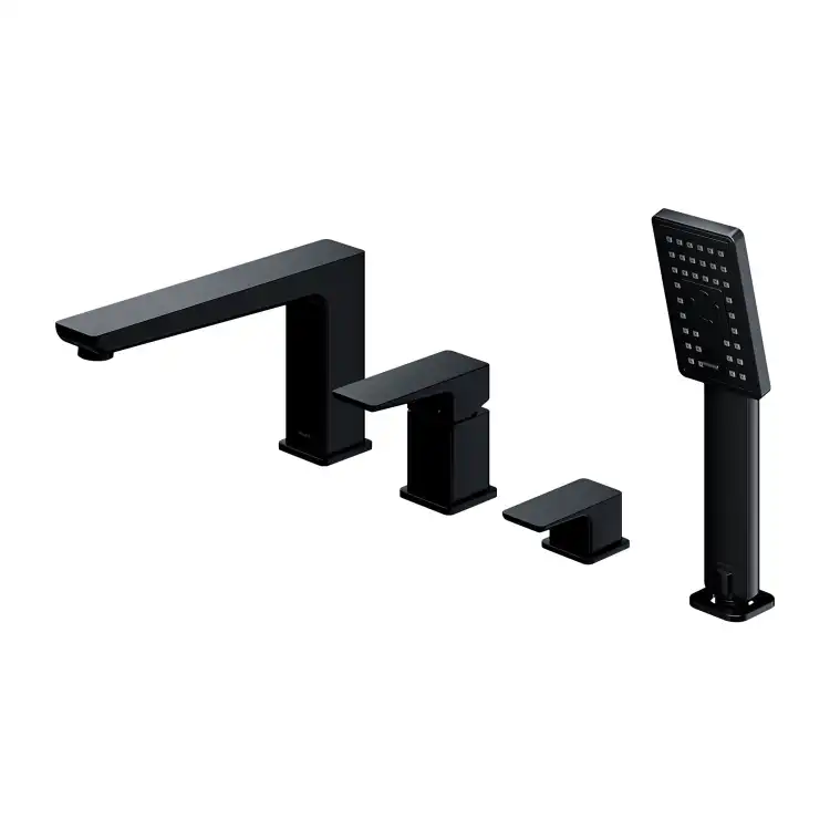Omnires Parma bateria wannowa 4-otworowa  Czarny Mat PM7432BL