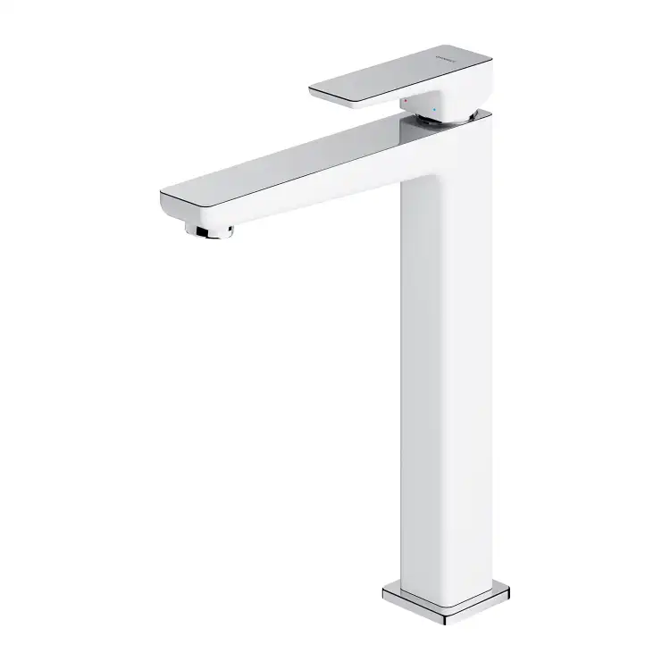 Omnires Parma bateria umywalkowa wysoka Chrom/Biały PM7412CRB