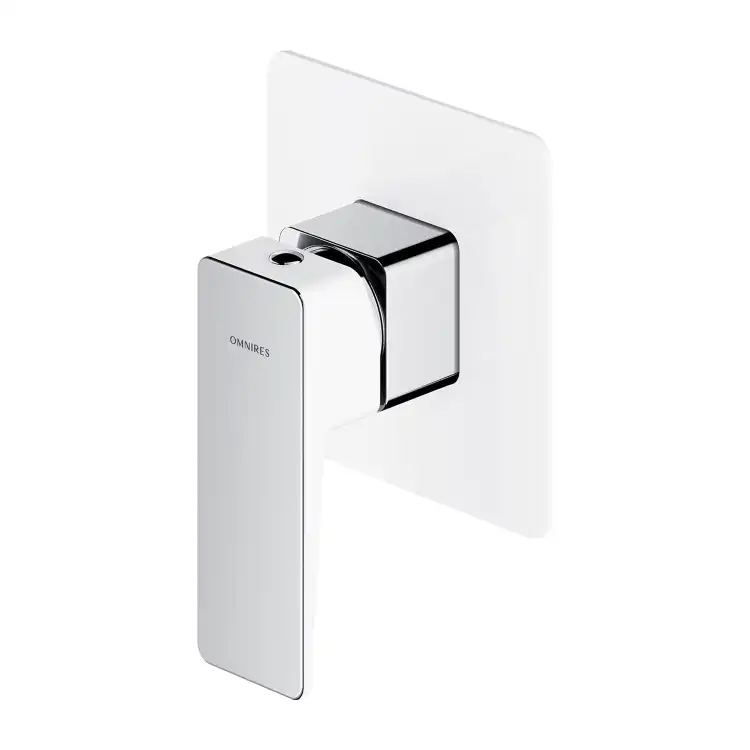 Omnires Parma bateria prysznicowa podtynkowa Chrom/Biały  PM7445CRB