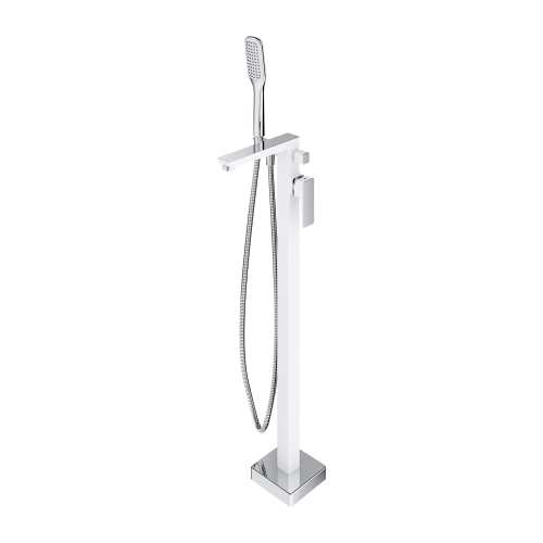 Omnires Parma bateria wannowa wolnostojąca Chrom/Biały PM7433CRB