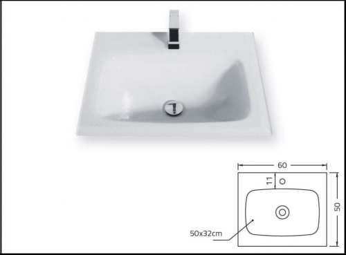 KRZEMIEŃ Glass umywalka szklana 60-03