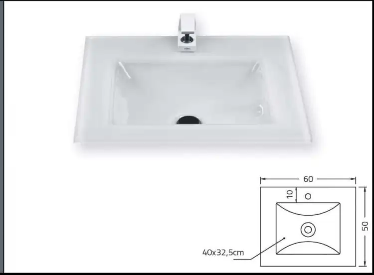 KRZEMIEŃ Glass umywalka szklana 60-04