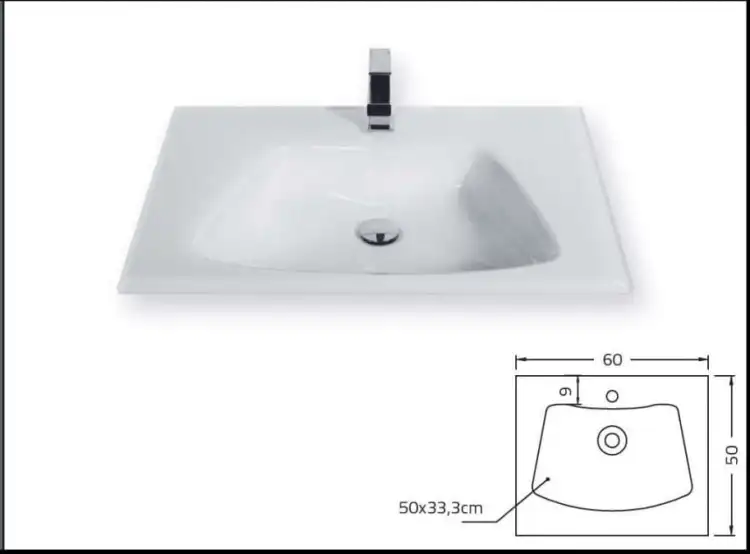 KRZEMIEŃ Glass umywalka szklana 60-05