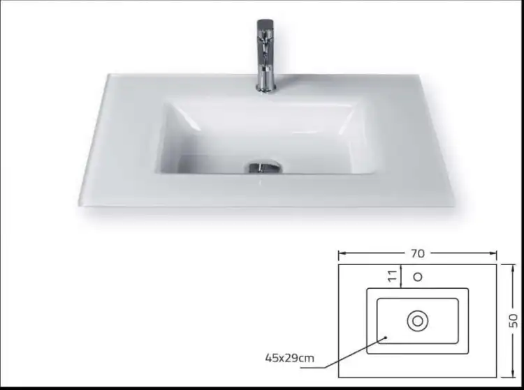 KRZEMIEŃ Glass umywalka szklana 70-02