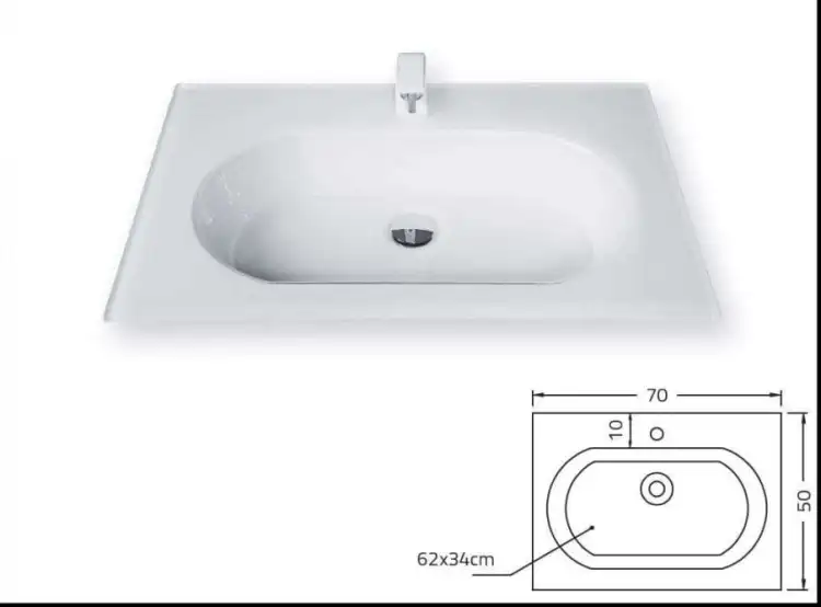 KRZEMIEŃ Glass umywalka szklana 70-06