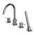 Omnires Y bateria wannowa 4-otworowa Nikiel  Y1232NI
