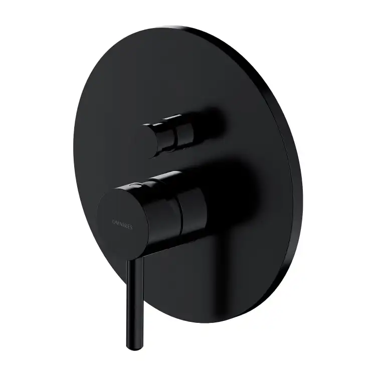 Omnires Y bateria wannowa podtynkowa Czarne Y1235BL