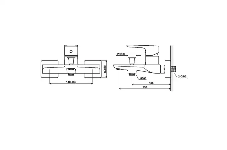 Excellent Keria bateria wannowa Czarny
