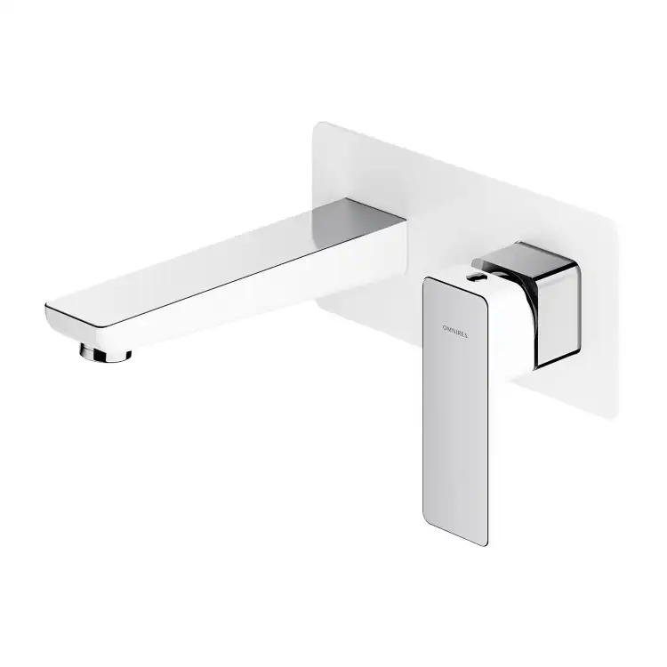 Omnires Parma bateria umywalkowa podtynkowa Chrom/Biały  PM7415CRB