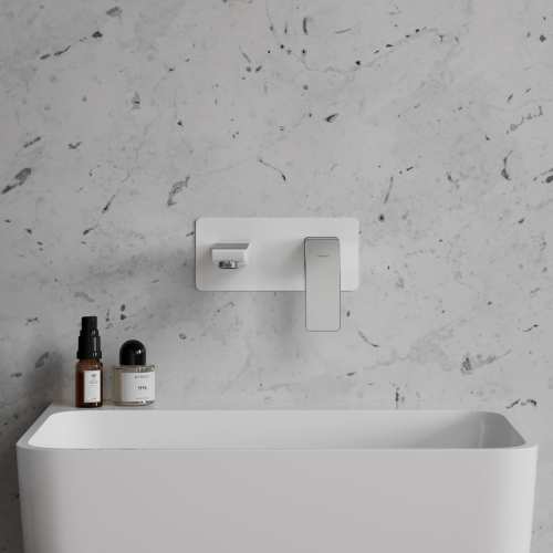 Omnires Parma bateria umywalkowa podtynkowa Chrom/Biały  PM7415CRB