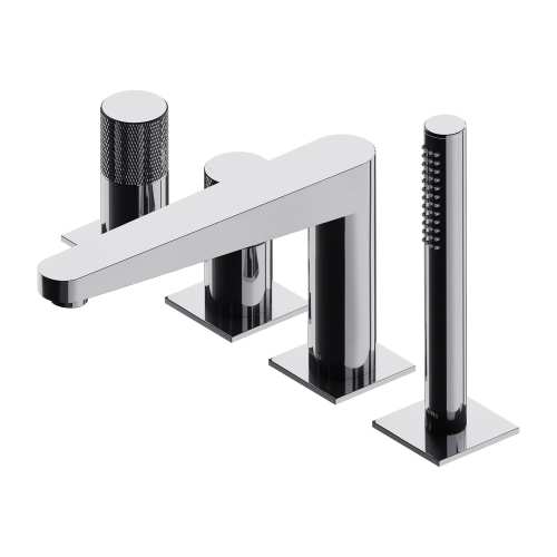 Omnires CONTOUR  bateria wannowa 4-otworowa chrom CT8032CR