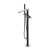 Omnires CONTOUR  bateria wannowa wolnostojąca chrom CT8033CR
