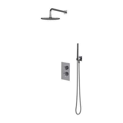 Omnires CONTOUR termostatyczny system prysznicowy podtynkowy chrom