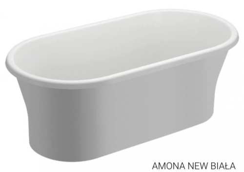 Polimat AMONA NEW wanna wolnostojąca akrylowa150x75 biała
