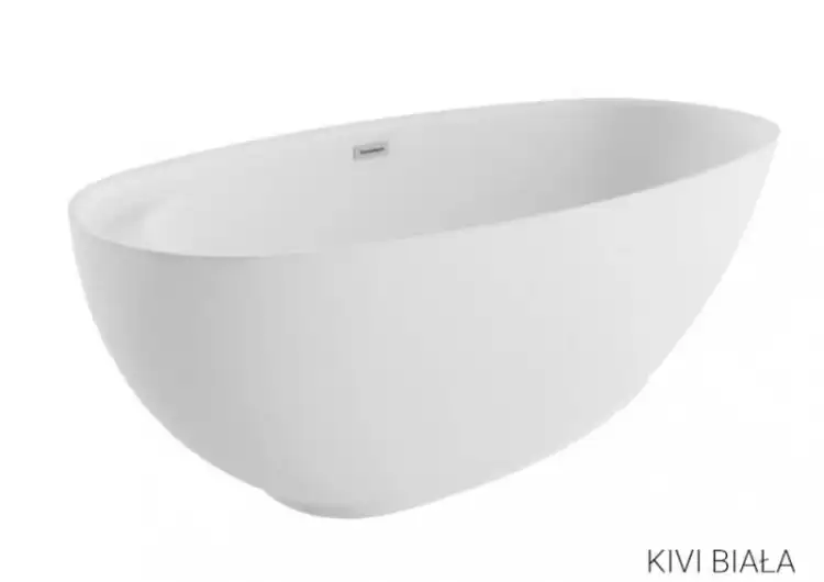 Polimat KIVI  wanna wolnostojąca akrylowa z półką 165 x 75 biała