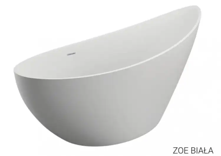 Polimat ZOE wanna wolnostojąca  akrylowa 180 x 80 biała
