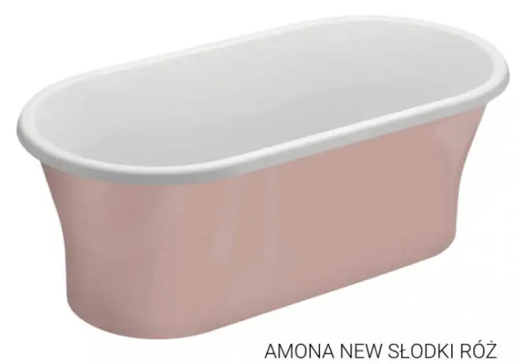 Polimat AMONA NEW wanna wolnostojąca akrylowa 150x75 róż