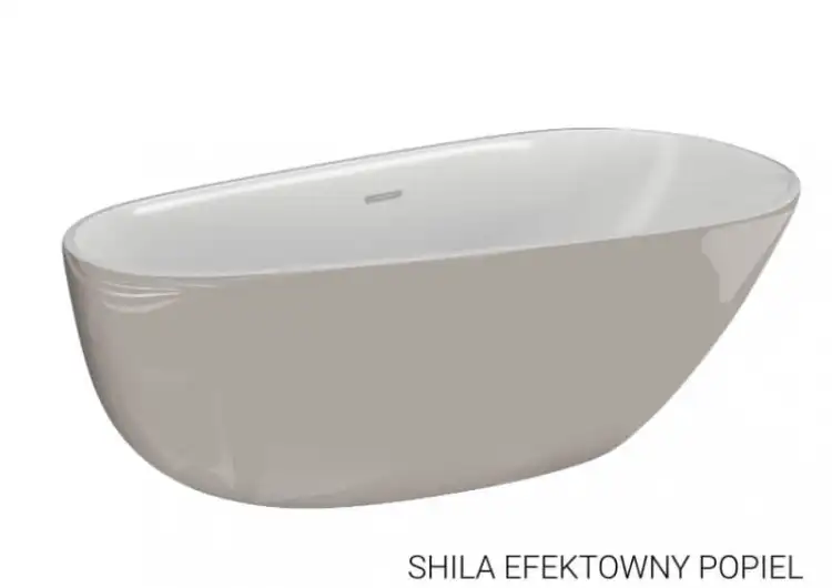 Polimat SHILA wanna wolnostojąca  akrylowa 170 x 85 popiel
