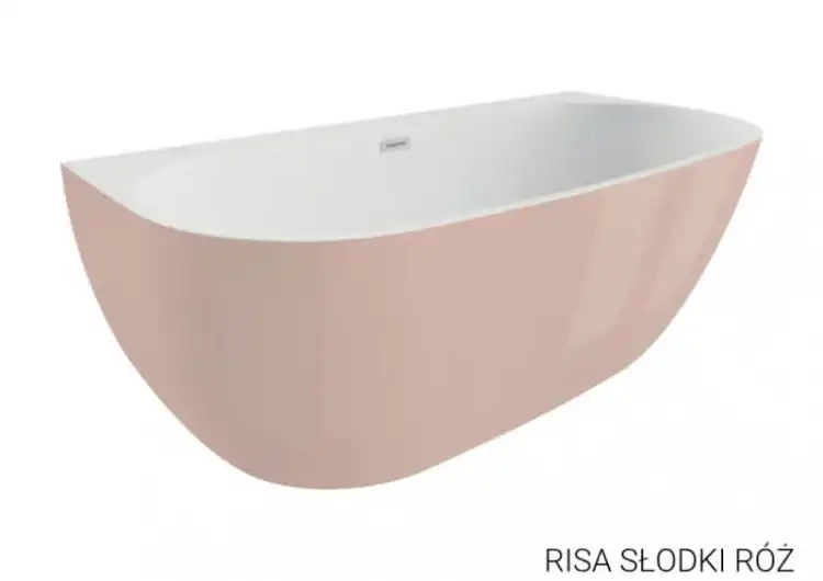 Polimat RISA wanna wolnostojąca przyścienna akrylowa 160 x 80 róż