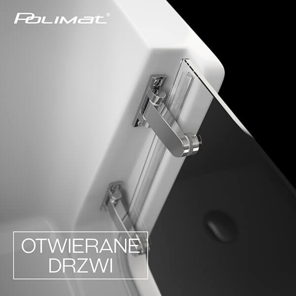 POLIMAT Avo wanna z drzwiami 160/75 biała