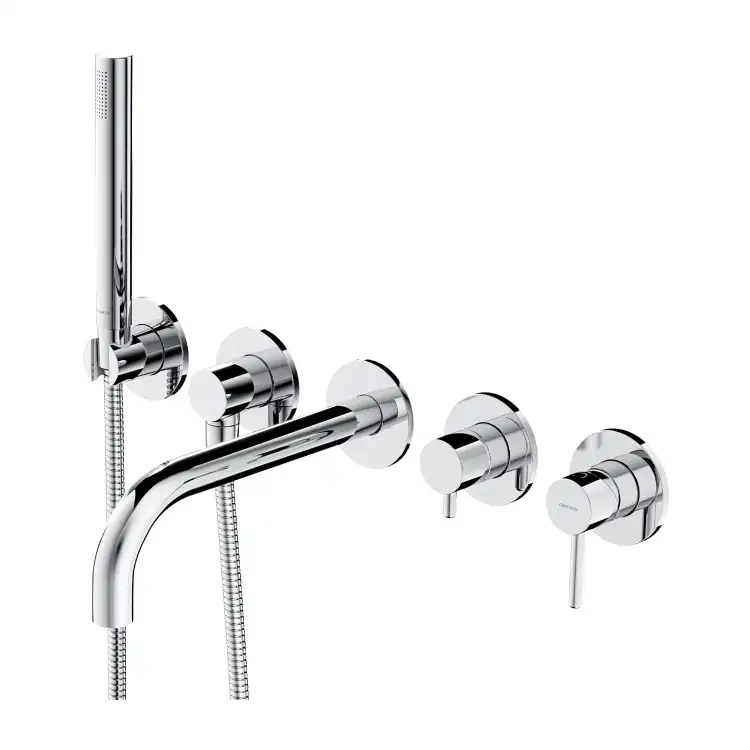 Omnires Y bateria wannowa 5-otworowa podtynkowa Chrom