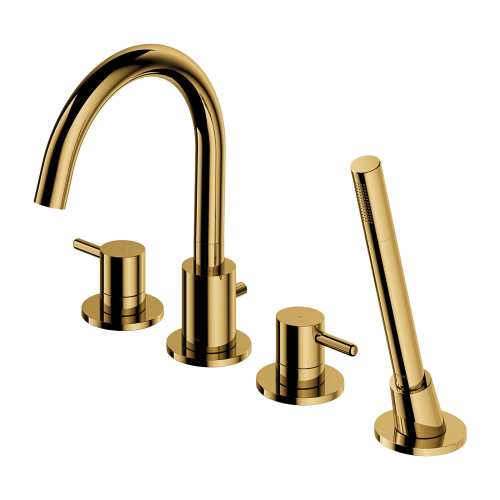 Omnires Y bateria wannowa 4-otworowa Złoto Y1232GL
