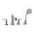 Omnires Armance bateria wannowa 4-otworowa Chrom AM5232CR