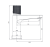 Omnires CONTOUR bateria umywalkowa antracyt CT8010AT