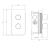Omnires CONTOUR bateria natryskowo-wannowa antracyt CT8036AT