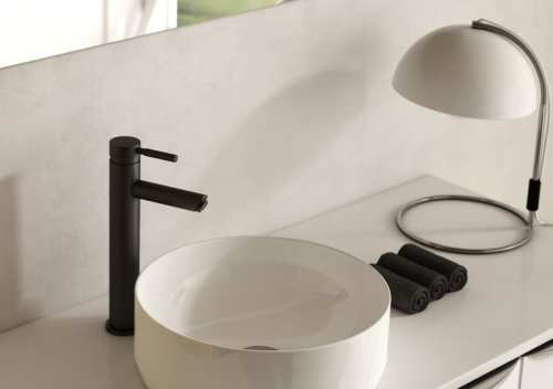 Kohlman ROXIN bateria umywalkowa  wysoka Black