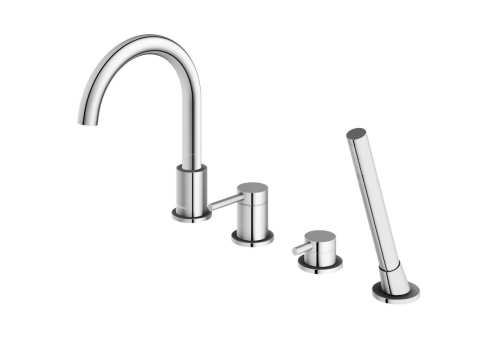 Kohlman AXEL bateria wannowa 4- otworowa chrom QB244A