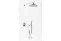 Kohlman AXEL zestaw prysznicowy podtynkowy z deszczownicą R25 Chrom