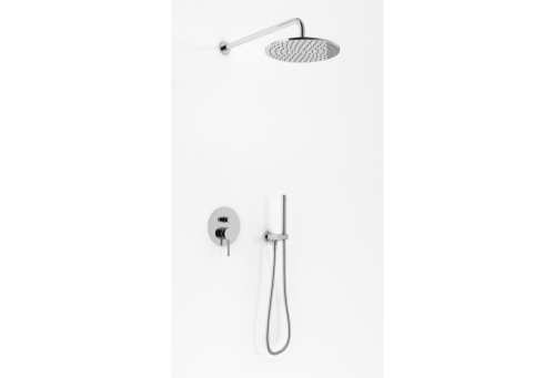 Kohlman AXEL zestaw prysznicowy podtynkowy z deszczownicą R25 Chrom