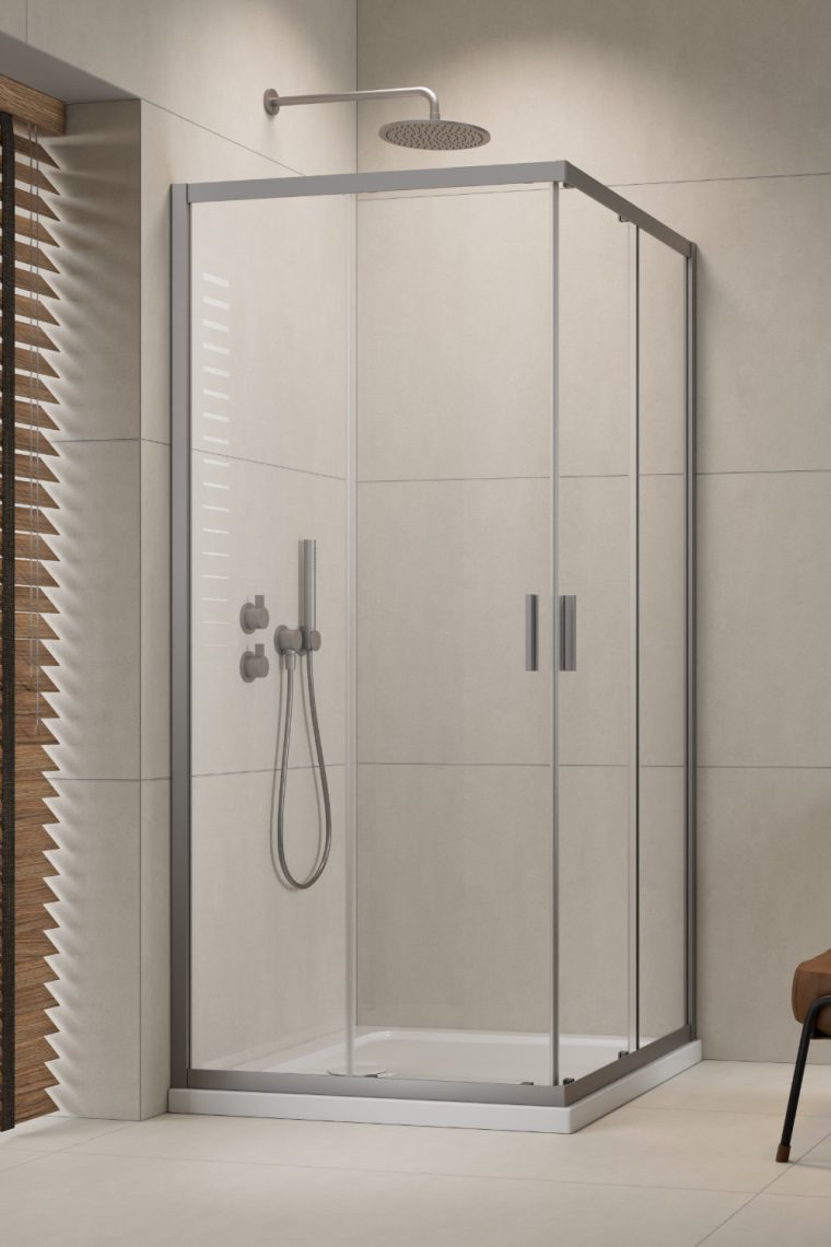 Radaway ALIENTA C 80x80 kabina drzwi suwane nikiel