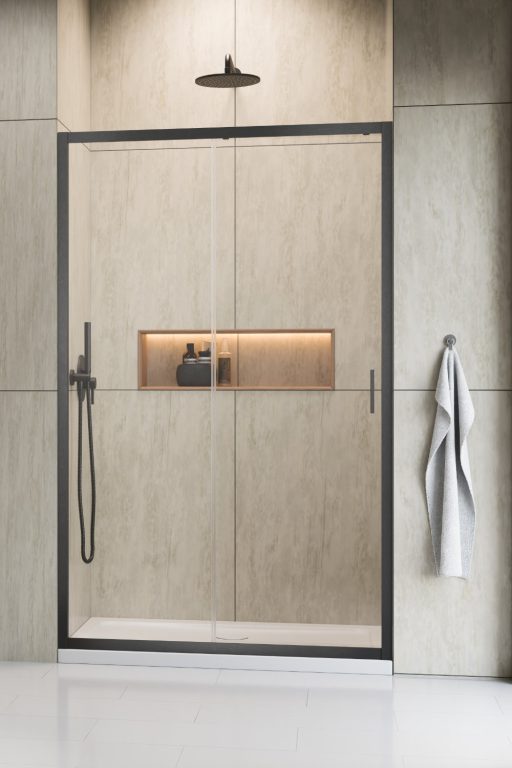 Radaway ALIENTA DWJ drzwi do wnęki  gunmetal